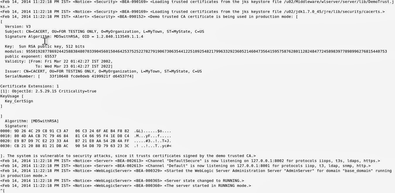 AbdulWasiq: How to start weblogic server?