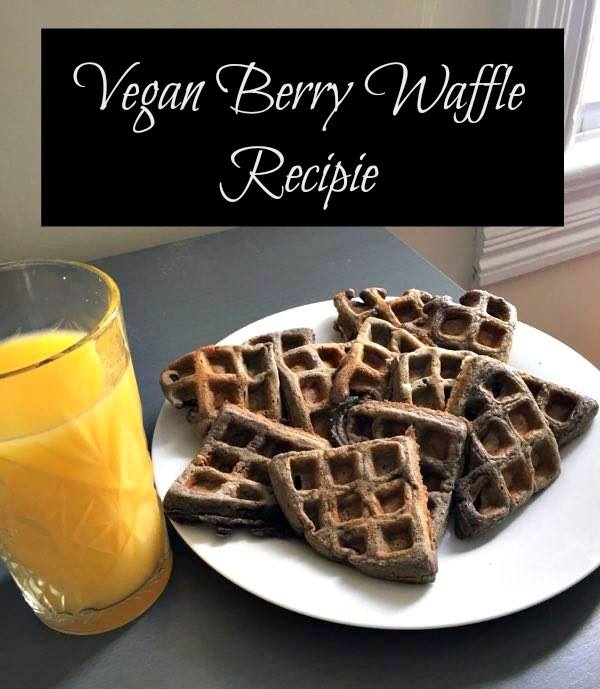 The Smoothie Vegetarians Recipe!! Vegan Berry Waffles