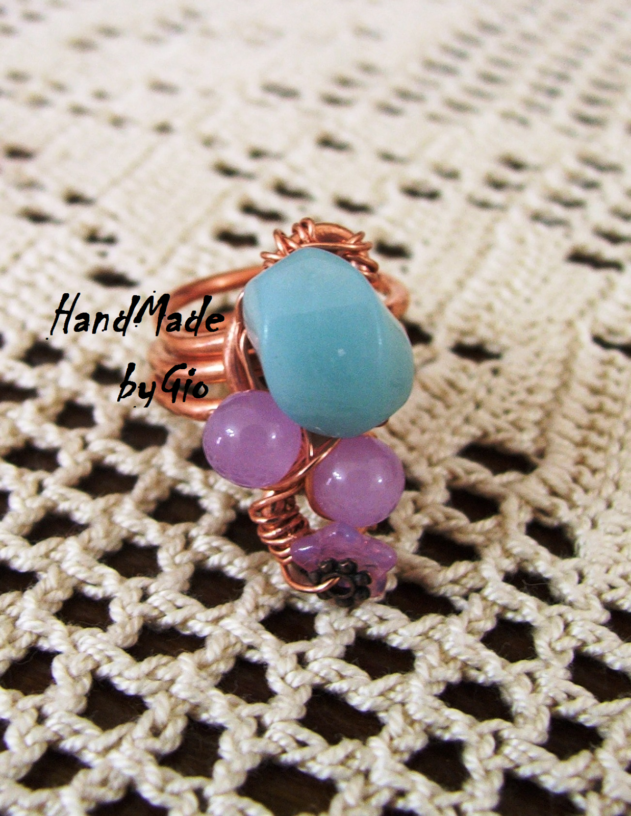 Anello In Rame Ossidato - Gioielli - Anelli - Di Nel Segno Di Francy - Foto 9