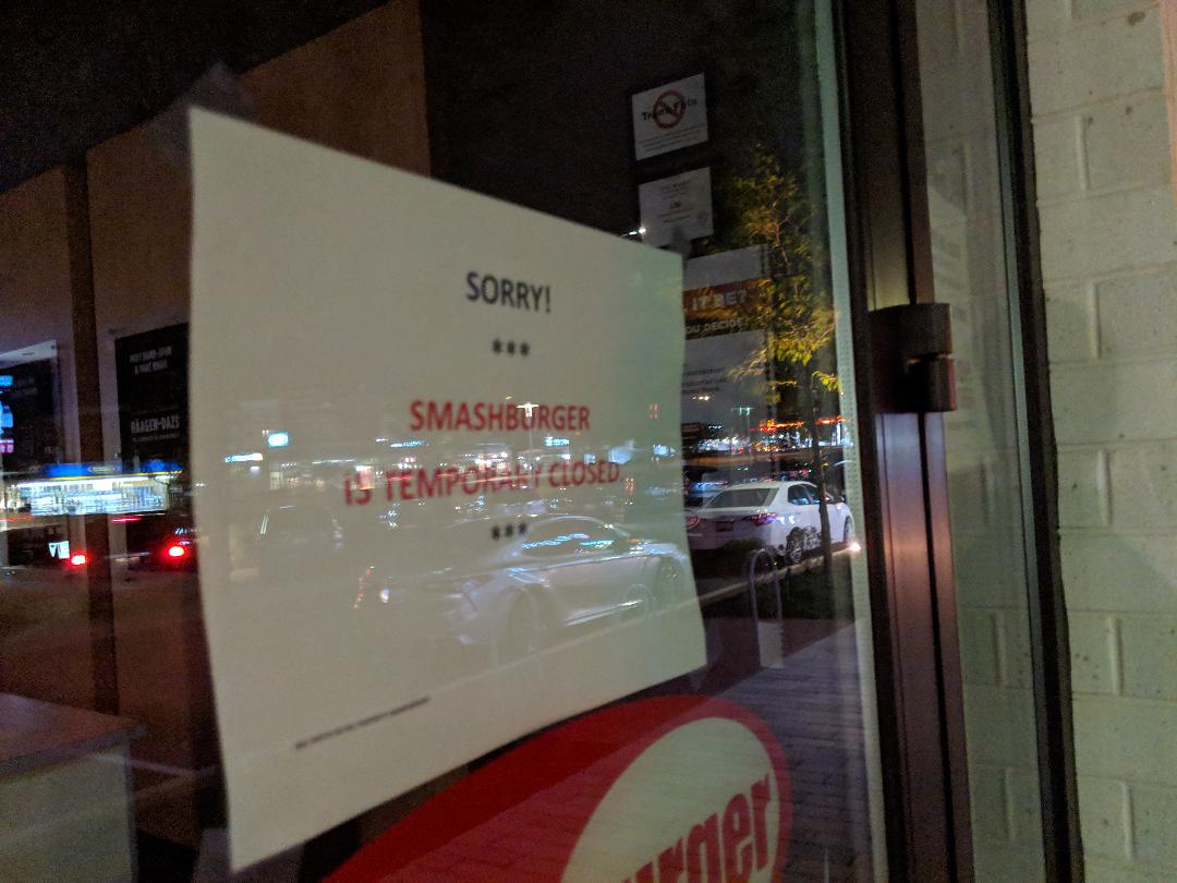 Rockville Nights Smashburger Rockville closed for good?