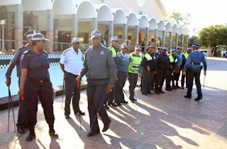 Dél-Afrikai rendőrség sjambok