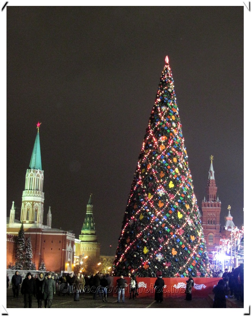 Moscow. Red Square. Christmas Tree.