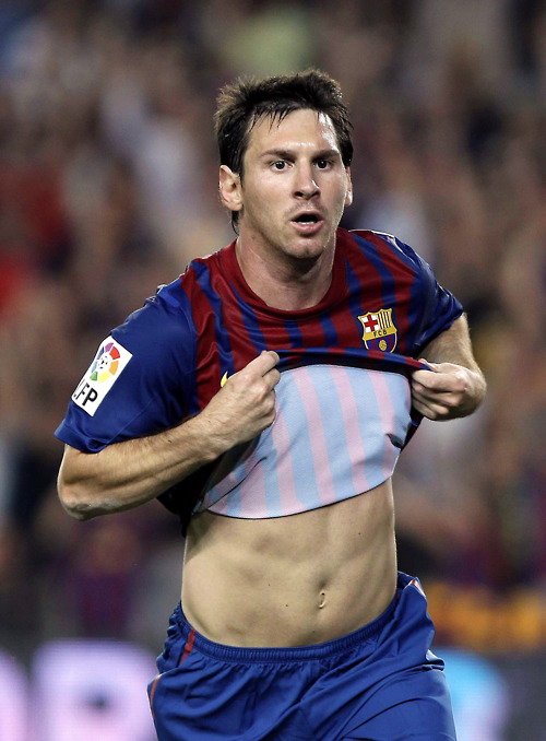 Once upon a time : Lionel messi: Lionel messi shirtless.