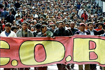 la Central Obrera Boliviana no desperdicia el tiempo. volvió a las calles con toda fuerza