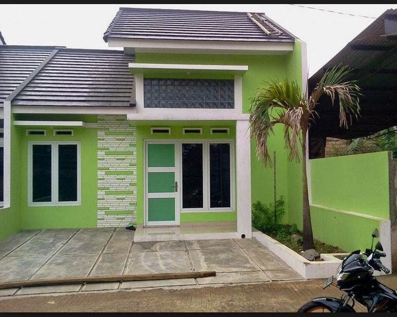 11 Warna cat rumah minimalis tampak depan ungu