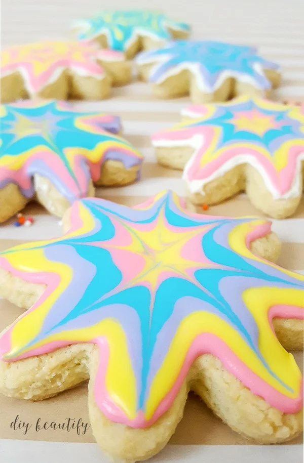 create these scrumptious tie dye sugar cookies