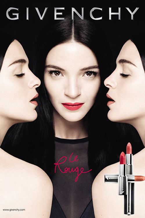 FWD : Mariacarla Boscono Fronts Givenchy “Le Rouge” Makeup Campaign.