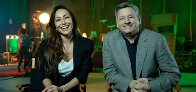 A apresentadora Sabrina Sato com Ted Sarandos A apresentadora Sabrina Sato com Ted Sarandos