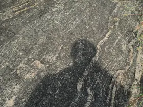 The view of the temple and fort walls at the Kabbaldurga summit