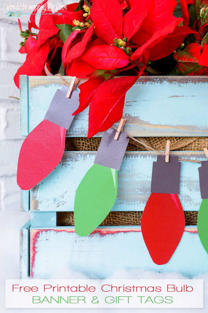 i should be mopping the floor free printable christmas bulb banner