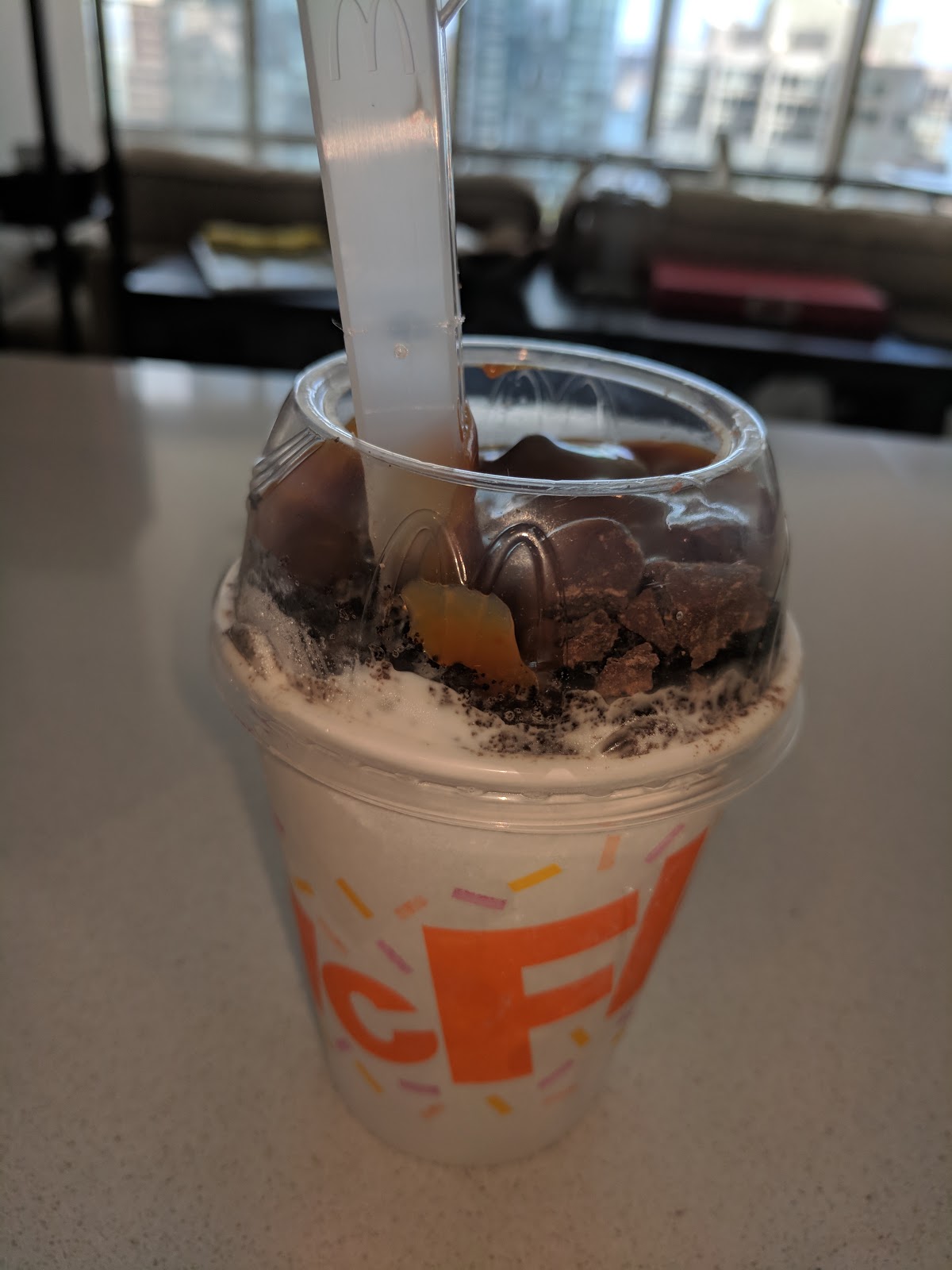 mcdonalds julies dining club snack size mcflurry