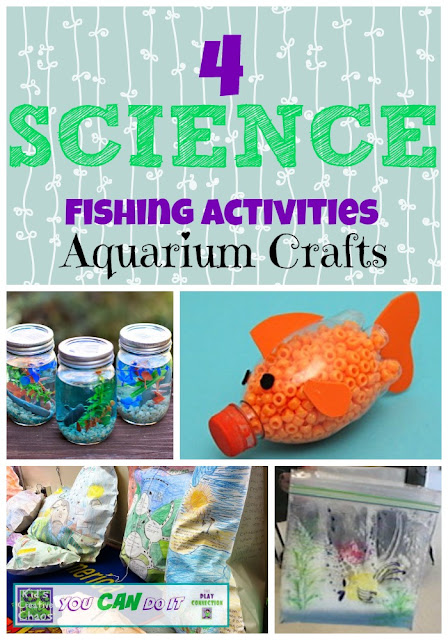 Aquarium Activities Fishing Crafts for Science Lesson Homeschool