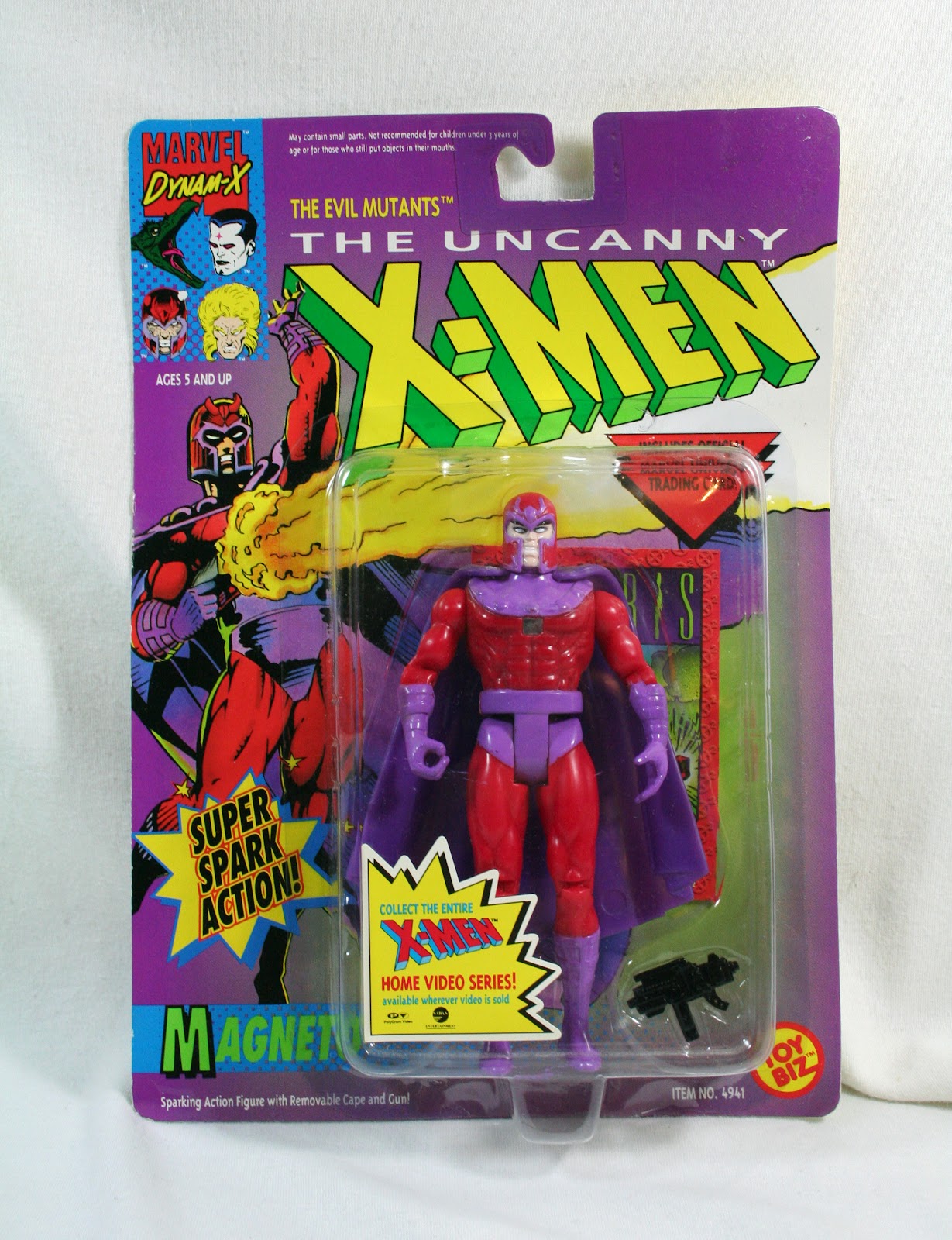 Marvel’s Xmen 1992 figure Magento with Super Spark Action