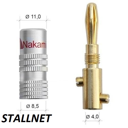 PLUG BANANA NAKAMICHI PARA RECEIVER DENON MARANTZ ONKYO