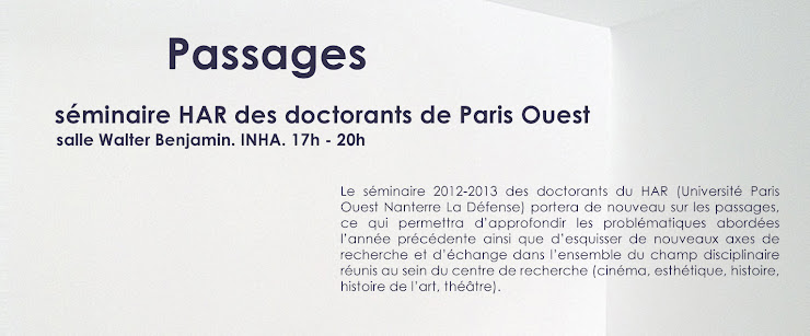 Séminaire HAR des doctorants de Paris Ouest