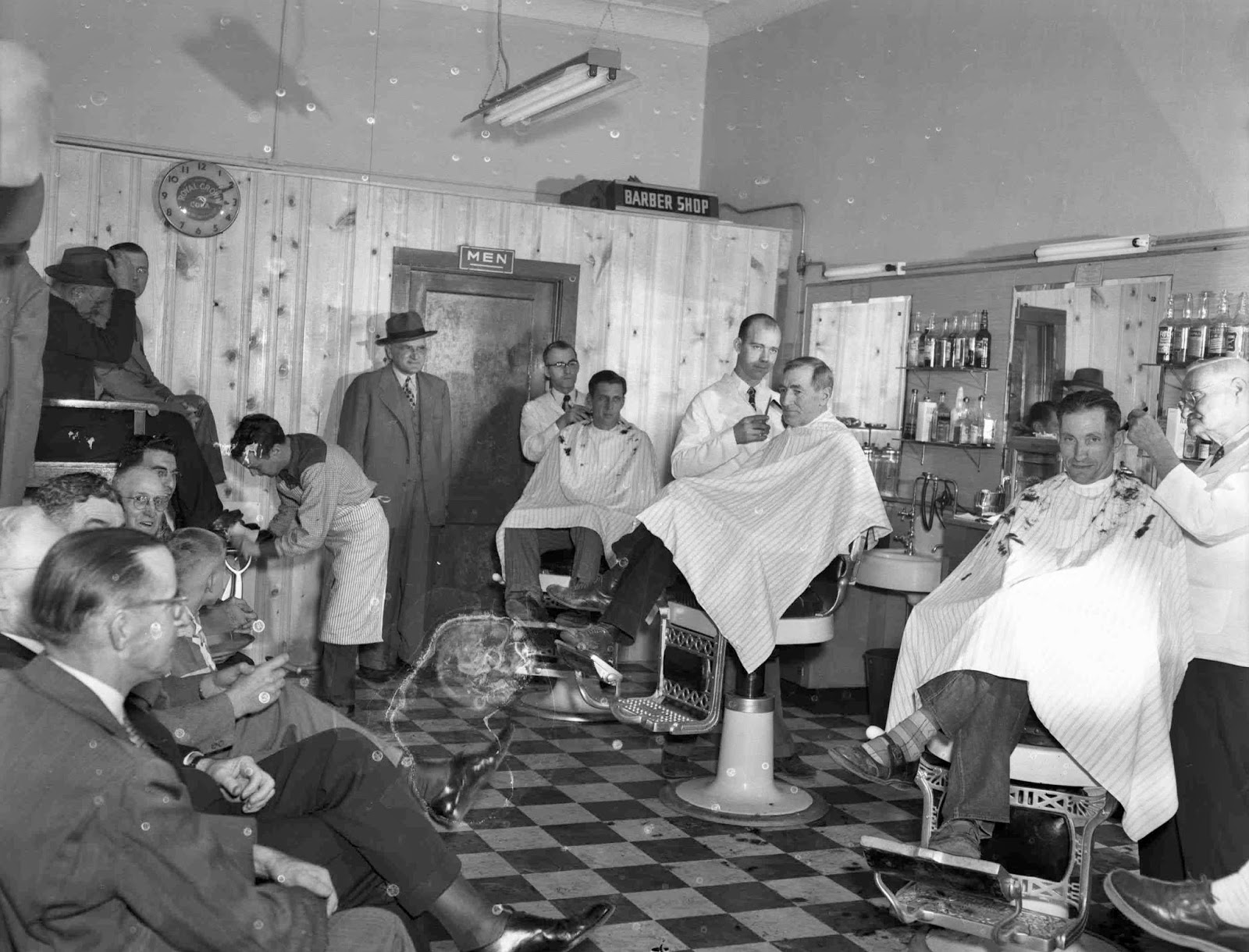 The Rowell Bosse North Carolina Room Barber Shops Were Busy Businesses