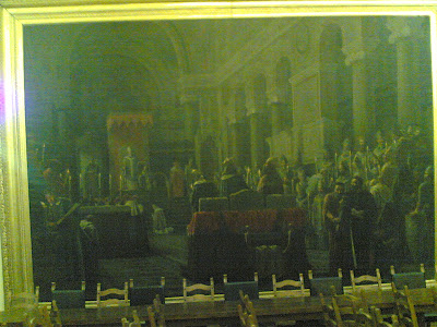 TADDEO DA SESSA AL CONCILIO DI LIONE . LUIGI TORO, 1893 Sessa Aurunca, Sala del consiglio comunale. TADDEO DA SESSA AL CONCILIO DI LIONE . LUIGI TORO, 1893 Sessa Aurunca, Sala del consiglio comunale.