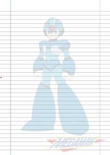 Folha Papel Pautado Megaman PDF para imprimir A4 Folha Papel Pautado Megaman PDF para imprimir A4