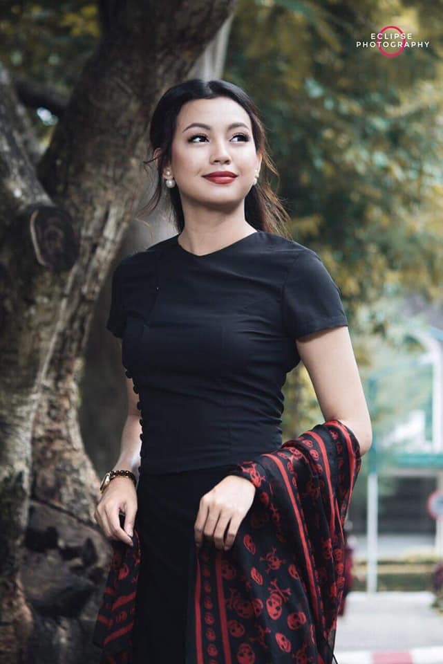 Myanmar Beautiful singer and Model Wine Lay Burmese Actress and Model Girls