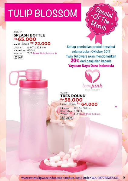 Special Price Oktober 2017 :
TULIP BLOSSOM
~ Splash Bottle
~ Tres Round Special Price Oktober 2017, Tulip Blossom, Splash Bottle, Tres Round