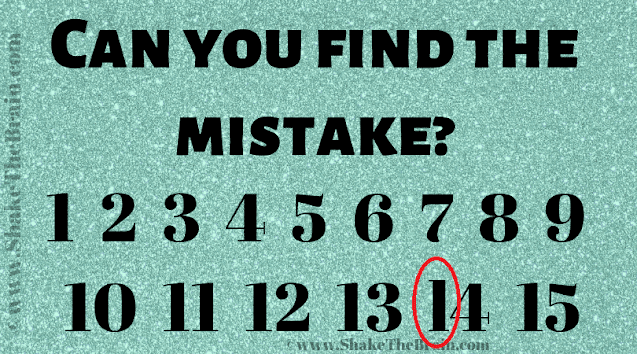 Answer of Challenging Mistake Finding Picture Puzzle