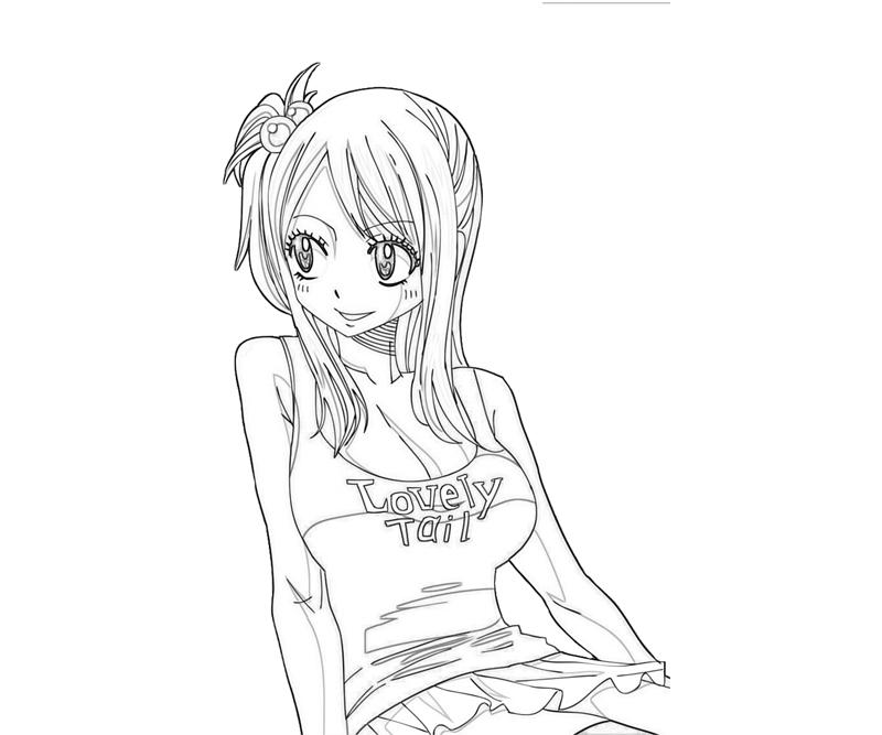 fairy tail lucy coloring pages - photo #6
