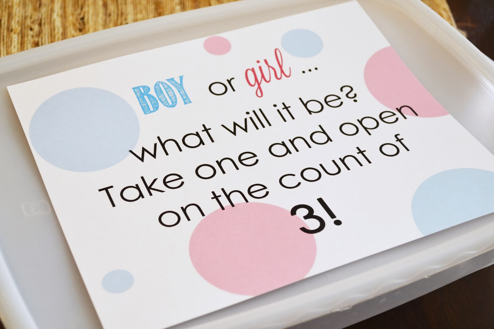 Mom, the Intern Fortune cookie gender reveal!