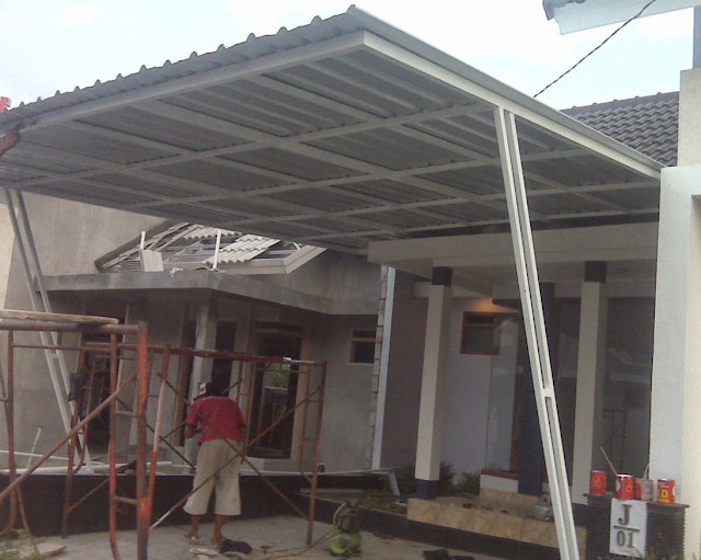 model kanopi baja ringan tanpa tiang terbaru model kanopi baja ringan tanpa tiang terbaru
