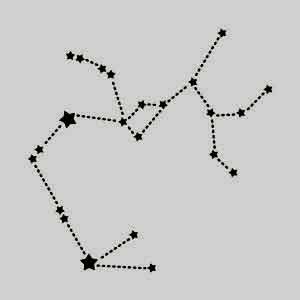 Sagittarius constellation tattoo design