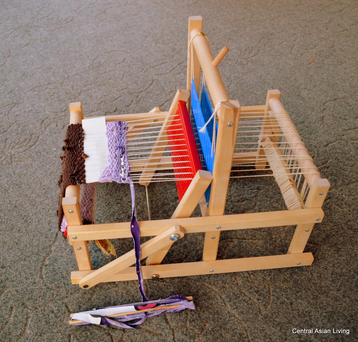 Central Asian Living Finnish weaving loom for kids