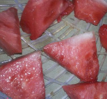 Watermelon candy, dehydrating Watermelon, how to preserve watermelon, how to dehydrate watermelon