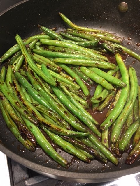 Blistered green beans recipe