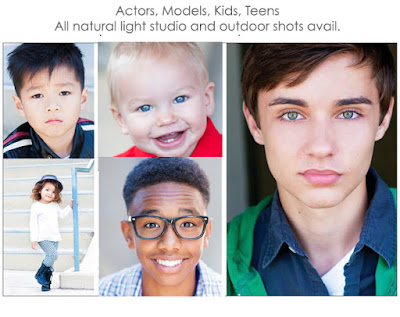 kids acting headshots with teens