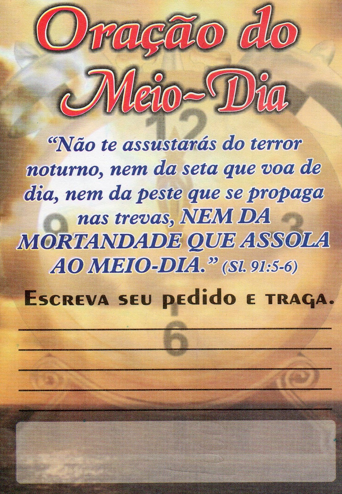Oração Do Meio Dia Para O Amor Frases FJU-PA: FOLHETO: ORAÇÃO DO MEIO - DIA
