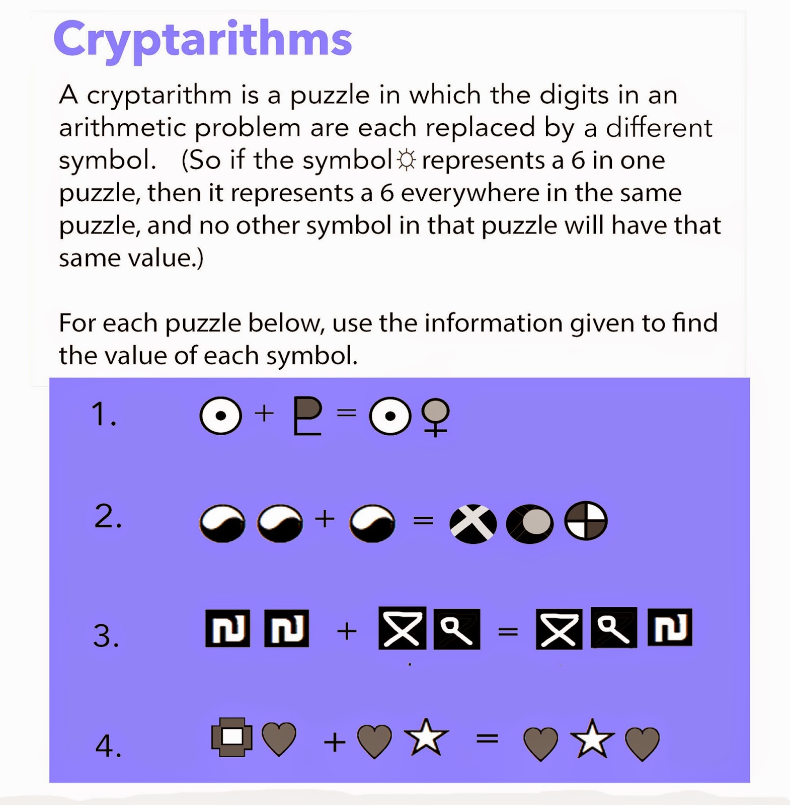 1001 Math Problems: other arithmetic puzzles
