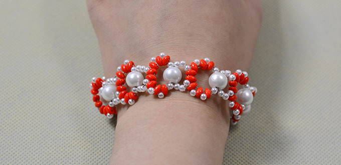 Beader Garden Diy Homemade Two Hole Seed Bead Woven Bracelet Diy Homemade Two Hole Seed Bead Woven Bracelet