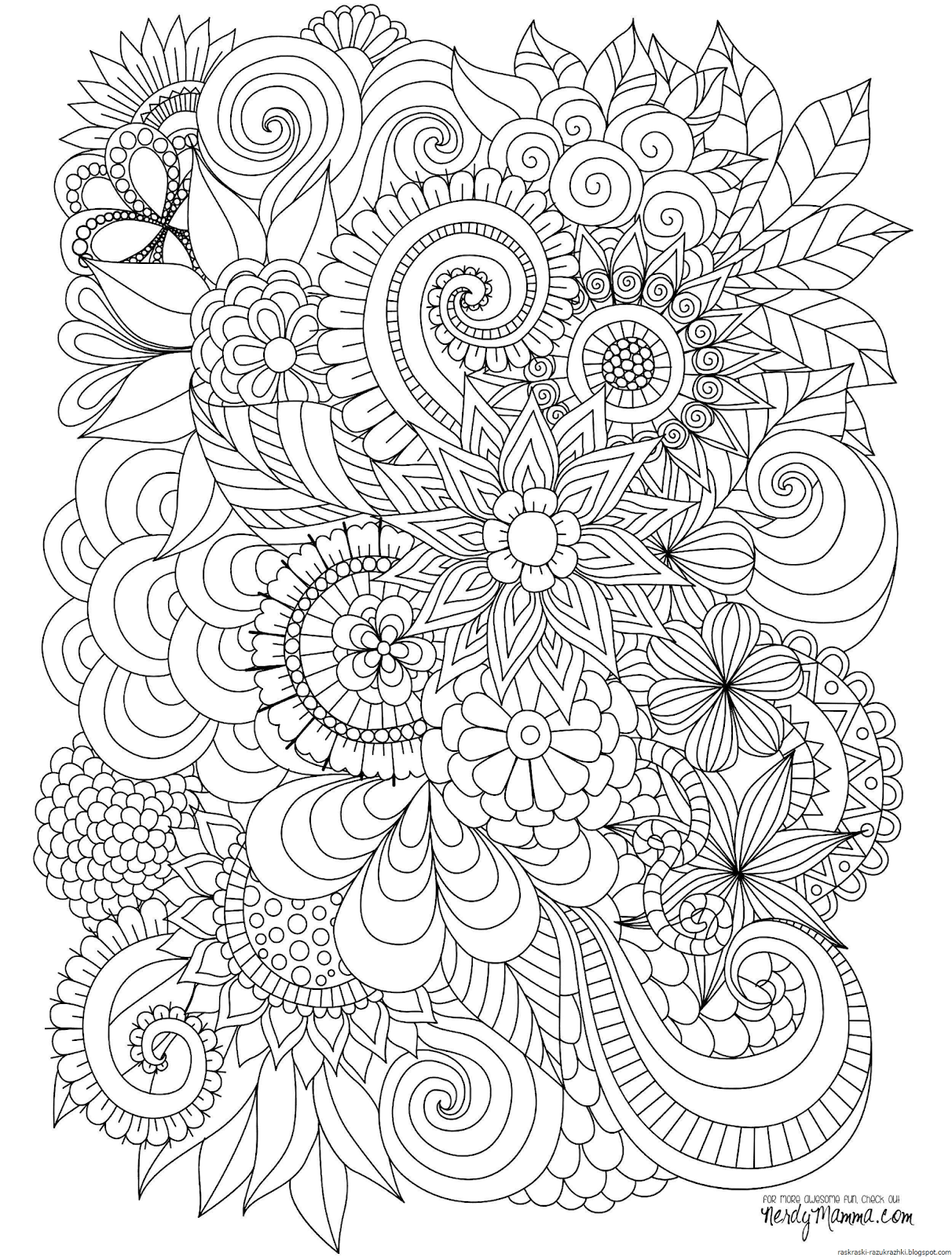 Раскраски Антистресс Для Девочек Распечатать А4