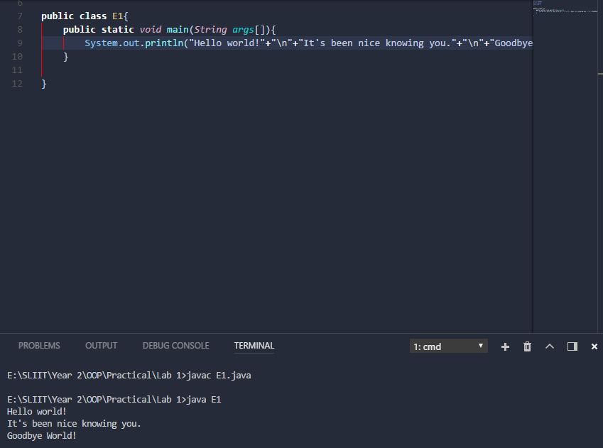 JAVA Hello World Samples