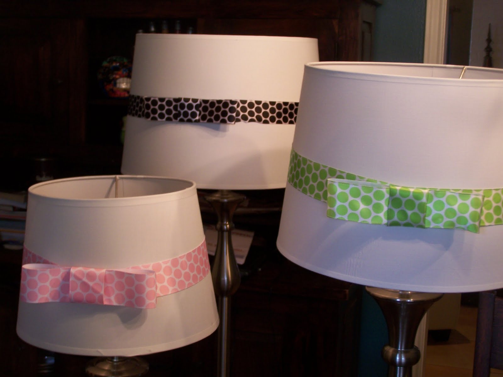How To DIY Simple, cute lamp shades.