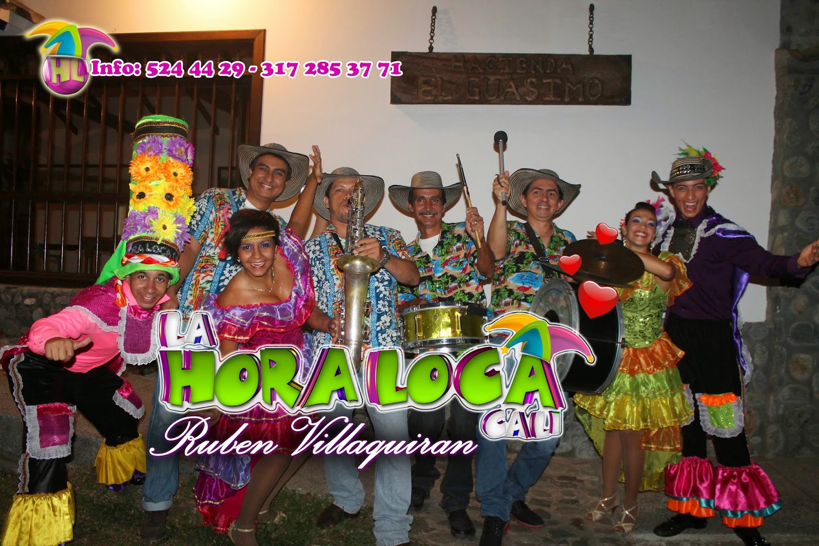 Show Hora Loca papayera, musicos, millos