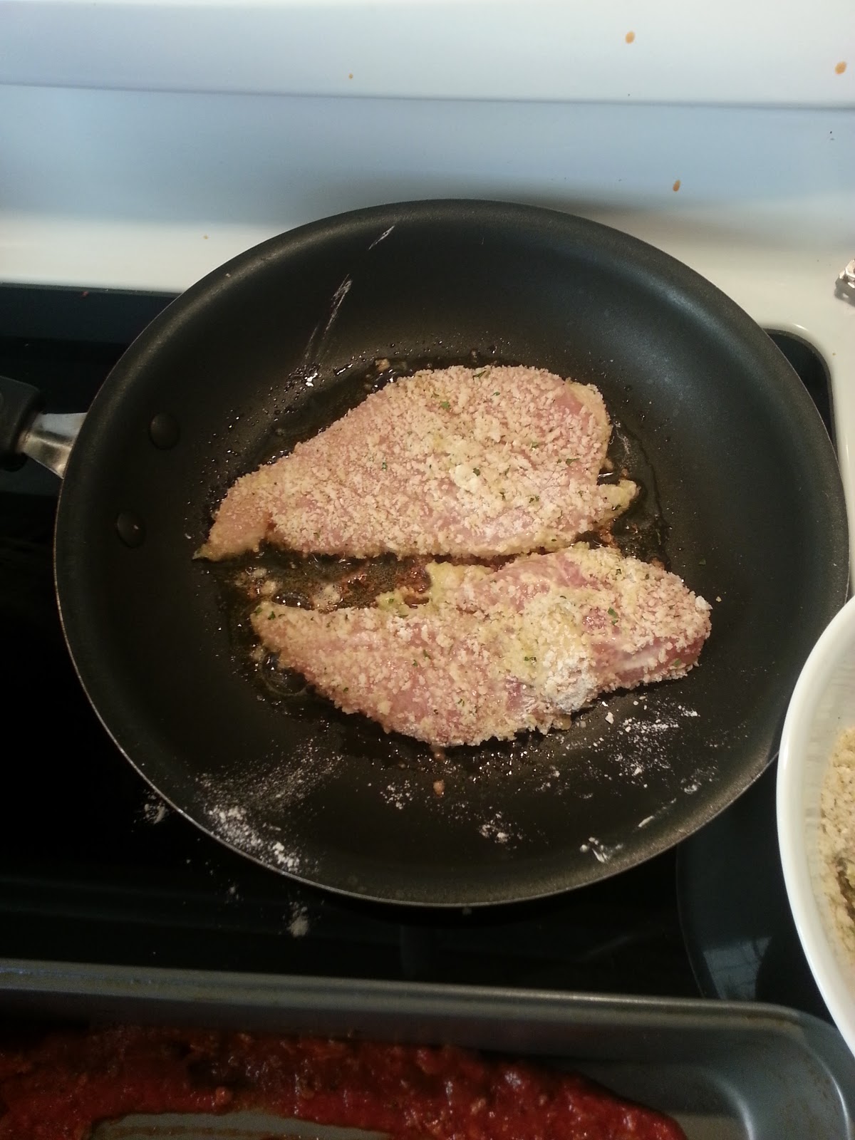 Sara Got Married Chicken "Parmesan" with Goat Cheese