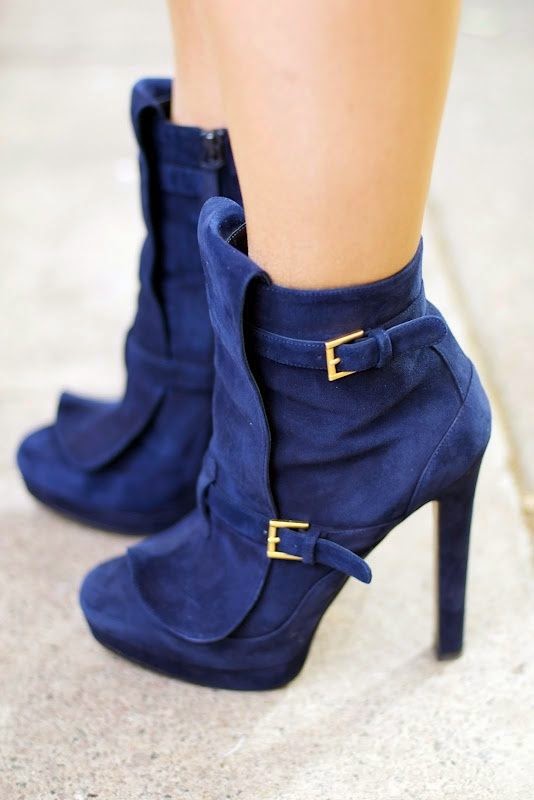 Women World Of Fashion: Blue Women Shoes High Heels