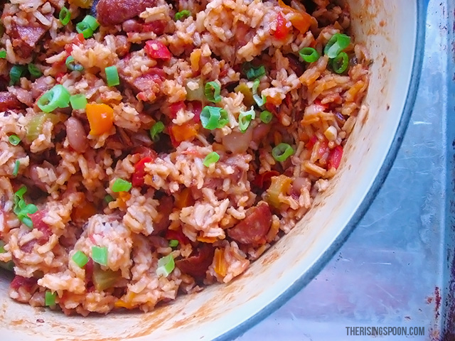 Creole Rice and Beans with Smoked Sausage