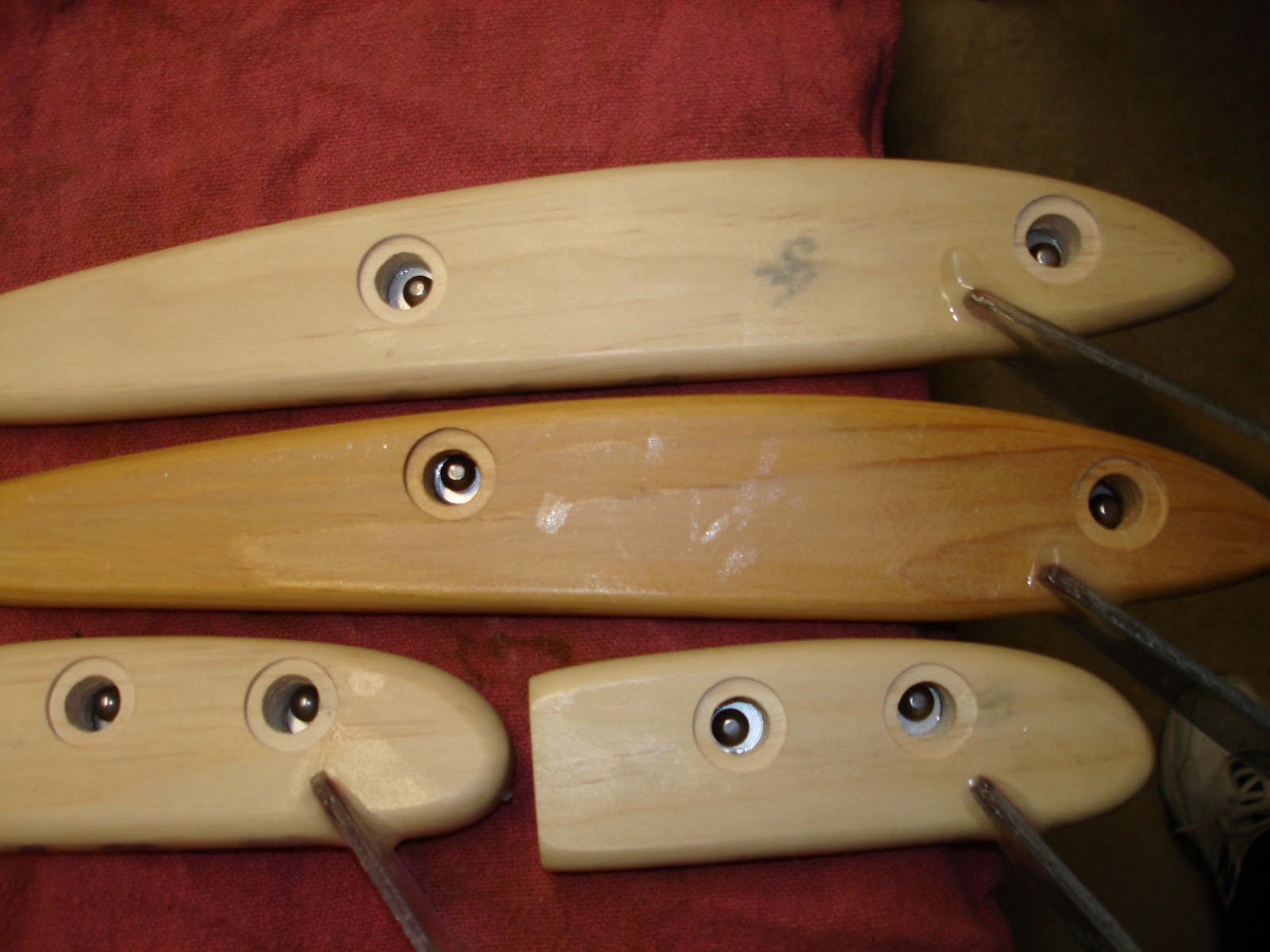 Ricks Musky Bait Building Franks 2011 Muskie bait Progression