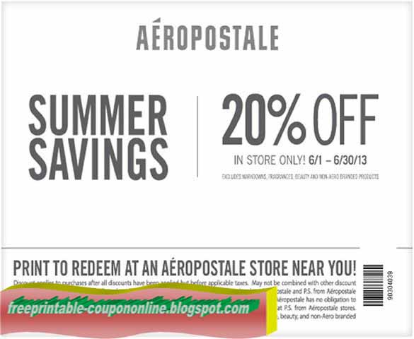 Aero online coupons
