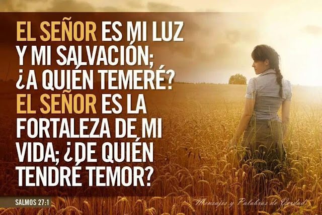 Salmo 27:1 Jehová es mi luz y mi salvación; ¿de quién temeré
