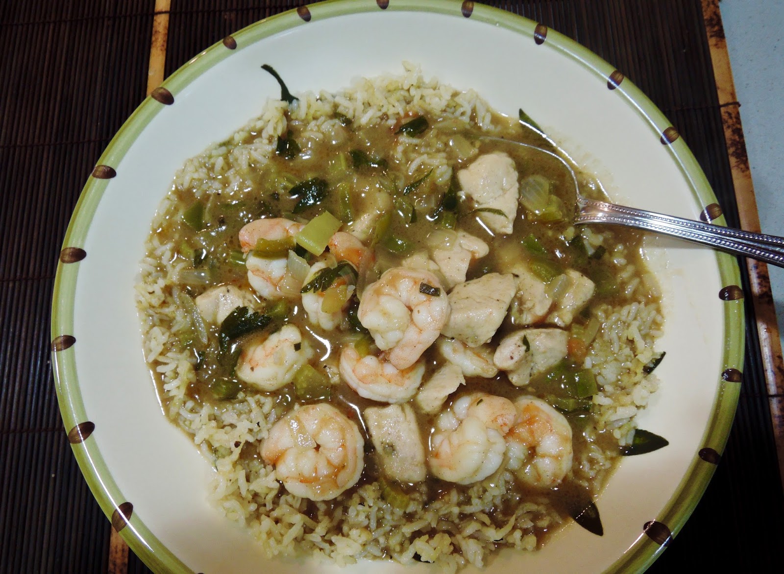 The Briny Lemon Shrimp and Chicken Filé Gumbo