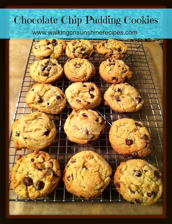 Chocolate Chip PUDDING Cookies Walking on Sunshine