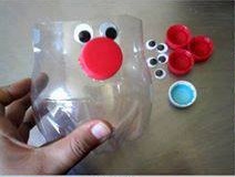 Pot yang Lucu dari Botol Plastik 