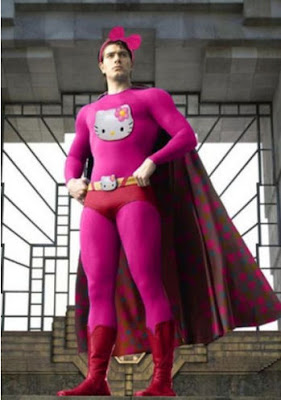 Hello Kitty superhero man